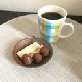 ☆こまっと☆'s cooksnap of when they made 珈琲とチーズ（類似：お茶と漬物）.