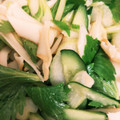 ももんがパンダ's cooksnap of when they made セロリときゅうりとイカ燻製のサラダ.