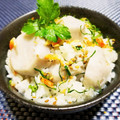 辰夫女子's cooksnap of when they made 里芋 桜エビ 炊き込みご飯 QC白だし.