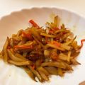 あゆえみ☆'s cooksnap of when they made 菊芋とにんじんのカレーきんぴら.