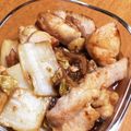 クックI0NYF0☆'s cooksnap of when they made 鳥のもも肉とキャベツの炒め.