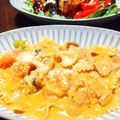 きどん's cooksnap of when they made 豆乳とチーズの簡単トマトクリーム風パスタ.