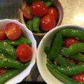 ようさんママ's cooksnap of when they made プチトマトとスナップエンドウのナムル.