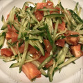 Nana983's cooksnap of when they made トマトときゅうりのごまだれ和え.