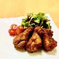 賀古遥's cooksnap of when they made 揚げない手羽元☆唐揚げ風味.