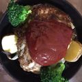 ぴんくすいか's cooksnap of when they made ニトスキ♥︎スキレットでハンバーグ.