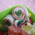 紅葉ｙ's cooksnap of when they made □ちくわﾊﾑいんげんのくるくるﾏﾖ巻き□.