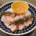 ふーみん＊'s cooksnap of when they made 60℃ 蒸し鶏のねぎしょうがソース.