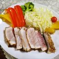 필보ピルポ's cooksnap of when they made カンパチの　胡麻×ごま炙りステーキ.