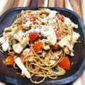 りょーこ0520's cooksnap of when they made 蓮根☆ツナ☆トマトパスタ.