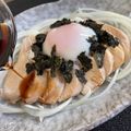 ゆみクローバー's cooksnap of when they made 62℃ ふんわり鶏むねの月見つくね風.