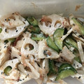 こうきとだいきママ's cooksnap of when they made れんこんときゅうりのゴママ和え.