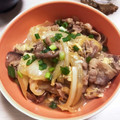 ﾏｼｭ's cooksnap of when they made すき焼き風✿牛肉と玉ねぎの卵とじ❤.