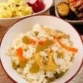 シルバニア's cooksnap of when they made 簡単ふきごはん油揚げ入り.