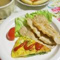 mmameco's cooksnap of when they made ブロッコリーとベーコンのスペインオムレツ.