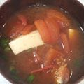 サーフブレイド's cooksnap of when they made トマトの入ったお味噌汁♡.