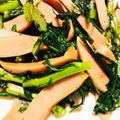 なとか's cooksnap of when they made 材料2品！春菊とウインナーの炒めもの.