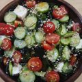 ちーゆづアーちゃん☆'s cooksnap of when they made 簡単！豆腐ときゅうりとトマトの梅ドレがけ.