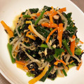 もろしげ's cooksnap of when they made ほうれん草ともやしののり酢和え.