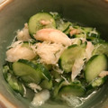 クックIB82OG☆'s cooksnap of when they made カニときゅうりの酢の物.