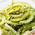 クックUUMSUY☆'s cooksnap of when they made 摘果メロン（選りメロン）の皮のキンピラ.