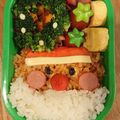 toumi's cooksnap of when they made キャラ弁♪クリスマス☆サンタさんお弁当.
