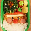 toumi's cooksnap of when they made クリスマス簡単キャラ弁☆リースサラダ♪.