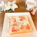 しまりすらいふ。's cooksnap of when they made 時短&簡単！パンに黄身の穴を作りましょ♪.