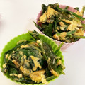 クック甘党。's cooksnap of when they made 簡単☆お弁当にも☆ほうれん草の卵とじ炒め.