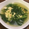 クックYP5QLM☆'s cooksnap of when they made かき菜と卵のスープ.