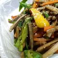 ウッシー母's cooksnap of when they made 生姜入りのきんぴらごぼう.