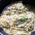 クックKQ8OSO☆'s cooksnap of when they made 鮭とブロッコリーのクリームパスタ.