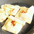 ma616y's cooksnap of when they made 余った餃子の皮で、おやつガレット風！.