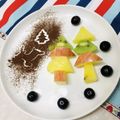 U☆kaoru's cooksnap of when they made フルーツでパッチワーク＊クリスマスツリー.