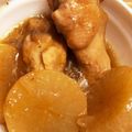 Snowまん's cooksnap of when they made 大根と骨付き鶏肉の煮付け.
