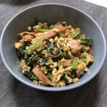 こざい's cooksnap of when they made 小松菜とベーコンと卵の中華炒め.