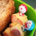 ロンコン's cooksnap of when they made お弁当おかず☆チーズカニカマ♪キャラ弁に.