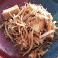 豆乳pudding's cooksnap of when they made 厚揚げもやし炒め～ステーキソースがけ～.