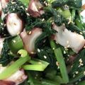 りめじゅママ's cooksnap of when they made 蒸し蛸と小松菜のナムル.