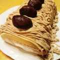むむむん's cooksnap of when they made ♪モンブランロール♪.