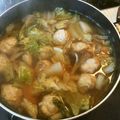 さおりん@料理特訓中's cooksnap of when they made 鶏団子と白菜の煮浸し.
