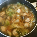 さおりん@料理特訓中's cooksnap of when they made 鶏団子と白菜の煮浸し.