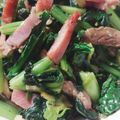 ヤアマアコ's cooksnap of when they made 絶品☆ほうれん草とベーコンの炒めもの.