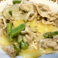 半熟王子's cooksnap of when they made じゃが芋の豚マヨ炒め.