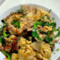 ♪ゆかたん♡'s cooksnap of when they made 山芋と豚肉の卵炒め.