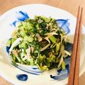 hisi's cooksnap of when they made ＊大根（蕪）の葉とツナのマヨポン炒め＊.