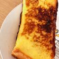 hakobetet's cooksnap of when they made 6枚切りでもトロジュワ！フレンチトースト.