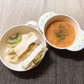 sAix59's cooksnap of when they made そら豆＆かぼちゃのペーストでサンドイッチ.