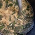 DonAoyama's cooksnap of when they made 暖まります♪春菊のかき玉汁。.