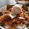とももグラタン's cooksnap of when they made 挽肉と納豆のキムチ丼.